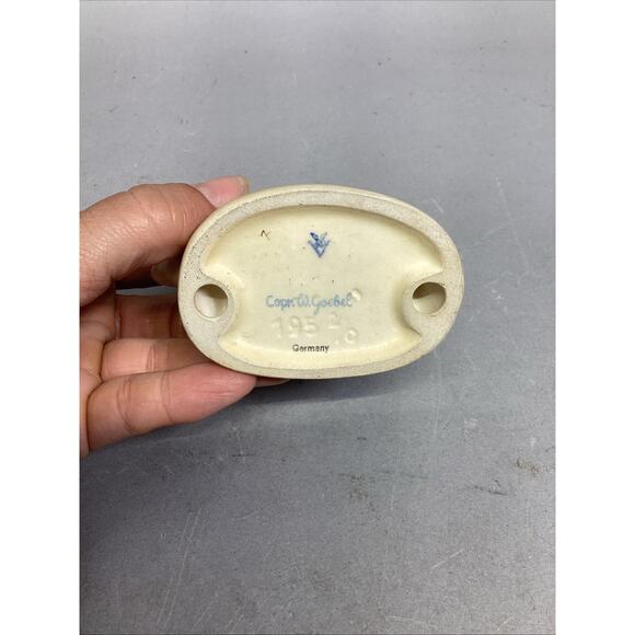 VTG Hummel Goebel Boy on Fence Duck Barnyard Figurine Western Germany - Picture 11 of 11